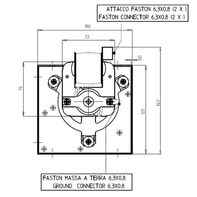 Ventilador tangencial para estufas de pellets Sideros y otras, de Ø80 mm, Caudal 305 m³/h - Repuestos estufa de pellets