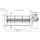 Ventilador tangencial para estufas de pellets Sideros y otras, de Ø80 mm, Caudal 305 m³/h | Ventiladores y sopladores para estufas de pellets | Repuestos estufa de pellets |