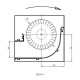 Ventilador tangencial para estufas de pellets Sideros y otras, de Ø80 mm, Caudal 305 m³/h | Ventiladores y sopladores para estufas de pellets | Repuestos estufa de pellets |