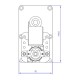 Motorreductor Mellor FB1218 para estufa de pellets Alfa Plam, Arce, Clementi, Enviro, Vescovi, Pasqualicchio y otros, 3RPM | Motorreductores para estufas de pellets | Repuestos estufa de pellets |