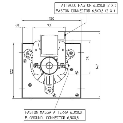 Ventilador tangencial Fergas para estufas de pellets Cadel y otras con Ø80 mm, Caudal 305 m³/h - Comparación de Producto