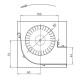 Ventilador tangencial Fergas para estufas de pellets Cadel y otras con Ø80 mm, Caudal 305 m³/h | Ventiladores y sopladores | Piezas de estufa de pellets |