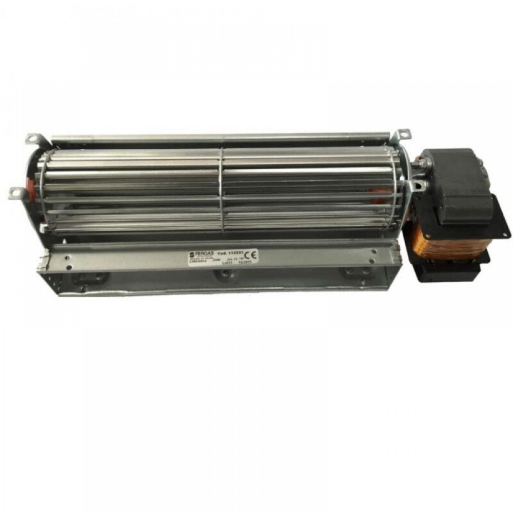 Ventilador tangencial Fergas para pellet Ecoteck, Karmek One, Ravelli y otros con Ø60 mm, Caudal 220 m³/h | Ventiladores y sopladores | Piezas de estufa de pellets |
