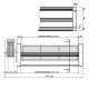 Ventilador tangencial para estufas de pellets Prisma, de Ø80 mm, Caudal 250 m³/h | Ventiladores y sopladores para estufas de pellets | Repuestos estufa de pellets |
