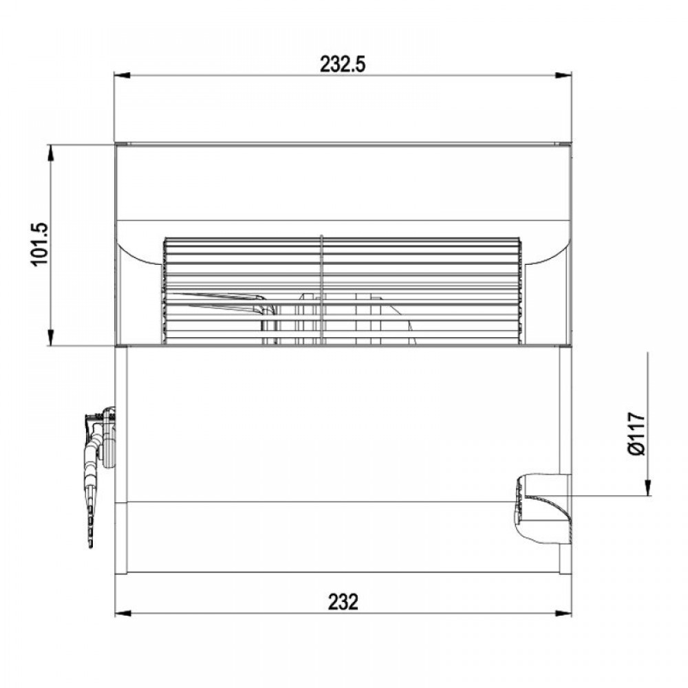 Ventilador centrífugo EBM para estufas de pellets Edilkamin, Karmek One y otras, caudal 800 m³/h | Ventiladores y sopladores para estufas de pellets | Repuestos estufa de pellets |