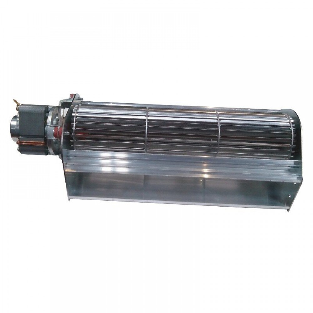 Ventilador tangencial para estufas de pellets Eva Calor, Prisma y otras, de Ø80 mm, Caudal 175/195 m³/h | Ventiladores y sopladores para estufas de pellets | Repuestos estufa de pellets |