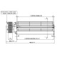 Ventilador tangencial para estufas de pellets Eva Calor, Prisma y otras, de Ø80 mm, Caudal 175/195 m³/h | Ventiladores y sopladores para estufas de pellets | Repuestos estufa de pellets |