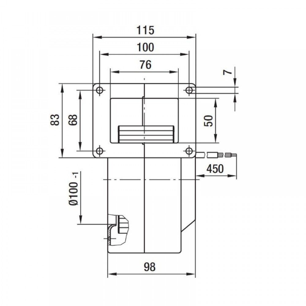 Ventilador centrífugo EBM para estufas de pellet Clam, caudal 265 m³/h | Ventiladores y sopladores | Piezas de estufa de pellets |