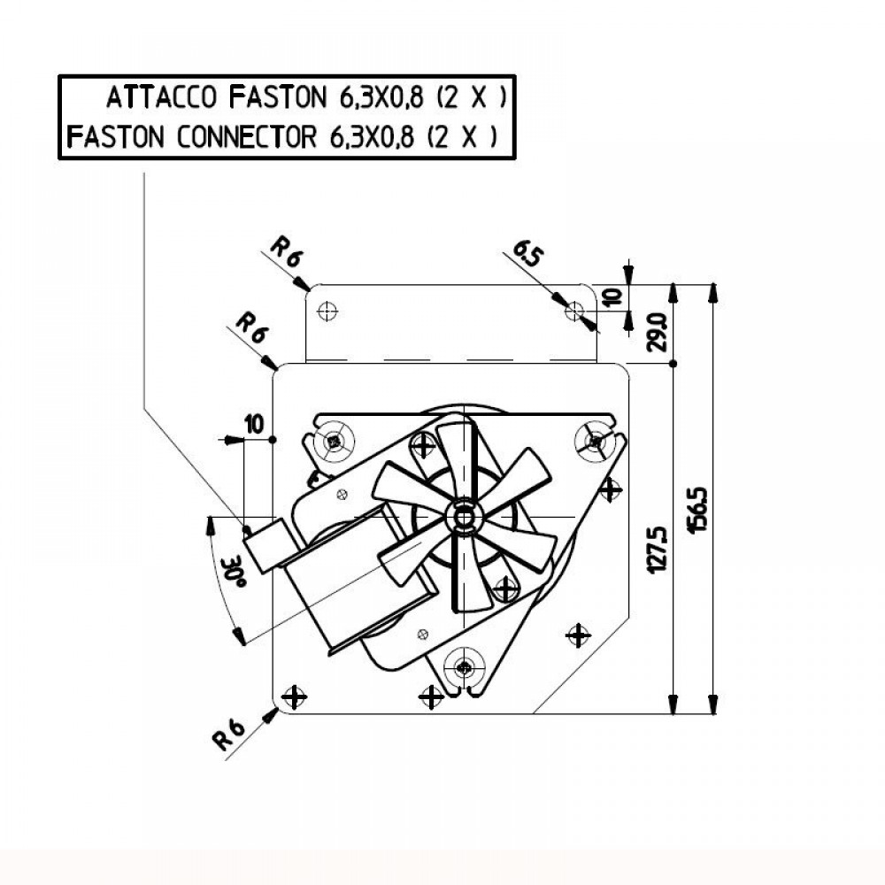 Ventilador tangencial para estufas de pellets Edilkamin y otras con Ø80 mm, Caudal 485 m³/h | Ventiladores y sopladores | Piezas de estufa de pellets |