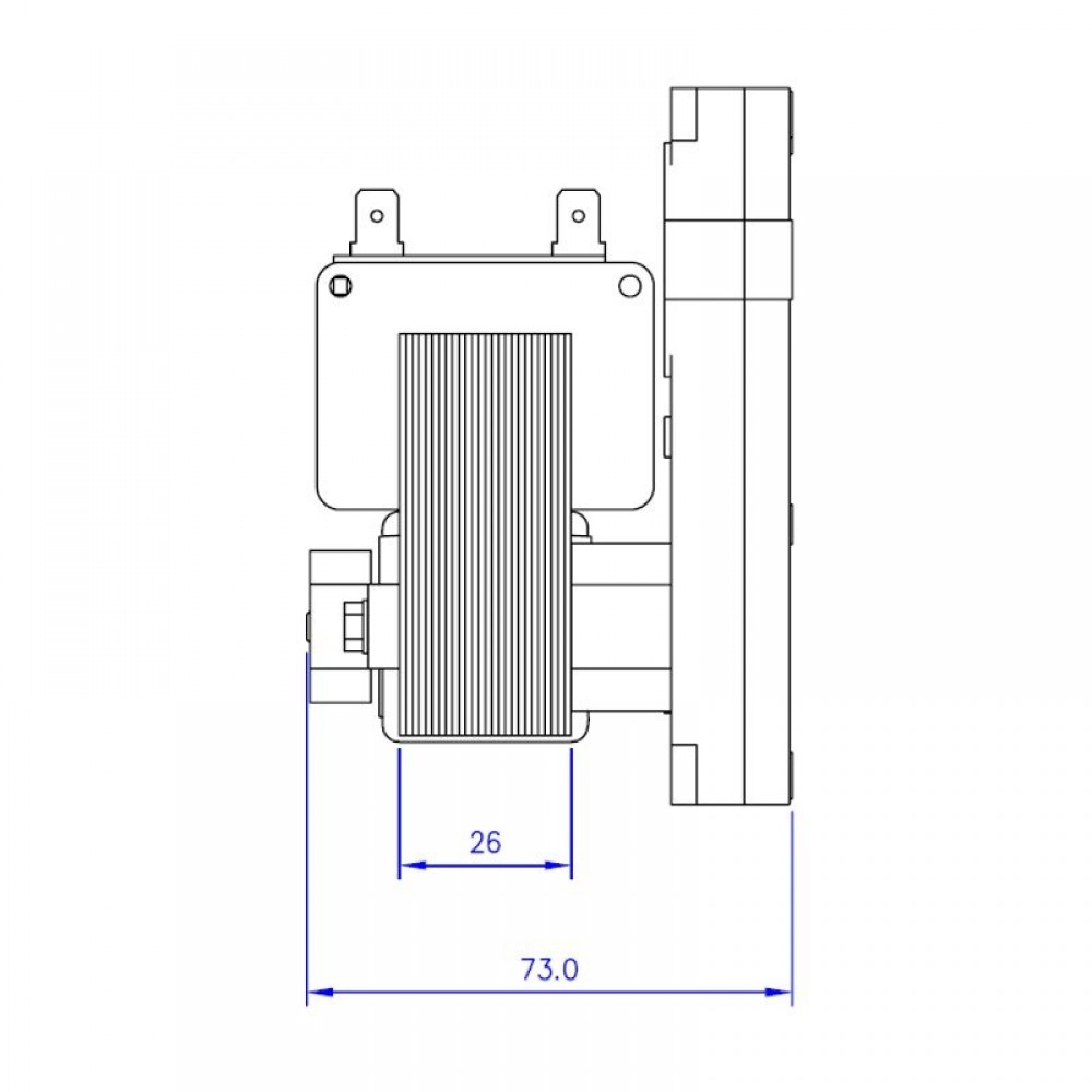 Motorreductor eje hueco Mellor KB1014, 3RPM para estufa de pellets Karmek One, Caminetti Montegrappa y otros | Motorreductores para estufas de pellets | Repuestos estufa de pellets |