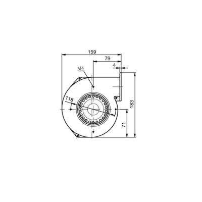 Ventilador centrífugo EBM para estufas de pellets Edilkamin, Ecoteck, Ravelli y otros, caudal 155 m³/h - Comparación de Producto