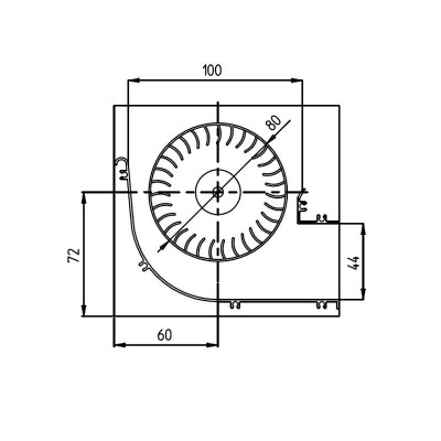 Ventilador tangencial con Fergas para estufas de pellet Eva Calor, Prisma y otros, Ø80 mm, Caudal 251-302 m³/h - Comparación de Producto
