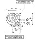 Doble ventilador tangencial Fergas para estufas de pellet Edilkamin, Cadel, Italiana Camini y otros, de Ø 60mm, caudal 155 m³/h | Ventiladores y sopladores para estufas de pellets | Repuestos estufa de pellets |