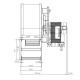 Ventilador centrífugo EBM para estufas de pellets Ecoteck, Edilkamin, Ravelli y otros, caudal 140 m³ / h | Ventiladores y sopladores | Piezas de estufa de pellets |