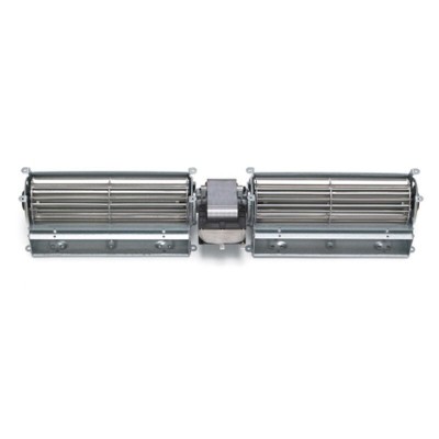 Ventilador transversal doble Fergas para estufas de pellets Cadel, Ravelli, Edilkamin y otros, de Ø60 mm, caudal 168 m³/h, 360 mm - Repuestos estufa de pellets