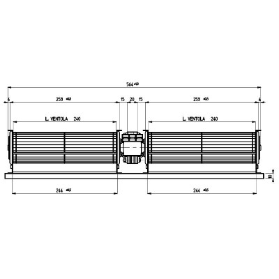 Ventilador doble tangencial para estufas de pellets Cadel, Ravelli, Edilkamin y otros, de Ø60 mm, caudal 168 m³/h - Comparación de Producto