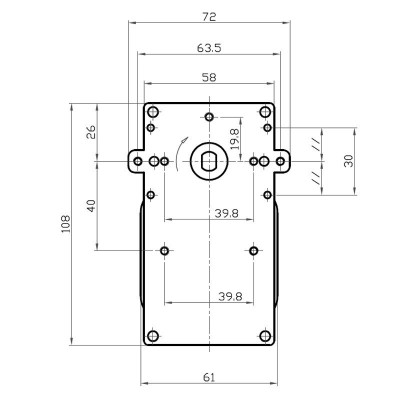 Motorreductor de eje hueco Kenta K9117157, 5RPM para estufa de pellets Cadel, Deville, Eurofiamma, Italflame, Karmek One, Puros, Qlima, Zibro, Eurostek, Ambiente e Calore, Bestfire, Eurostek, Fair, Italiana Camini, King Fire, Mecatech, MG, Puros, Tecnoflam, TMC y otros - Repuestos estufa de pellets