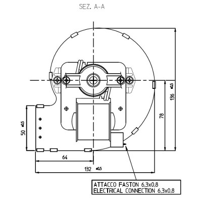 Ventilador centrífugo Fergas para estufas de pellets Eva Calor, Prisma, Sicalor, Ecoforest y otros, caudal 420 m³ / h - Comparación de Producto