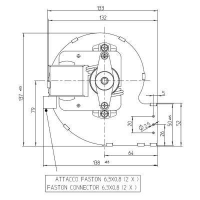 Ventilador centrífugo Fergas para estufas de pellets Ecoforest, Edilkamin, Italiana Camini y otros, caudal 258 m³/h - Comparación de Producto