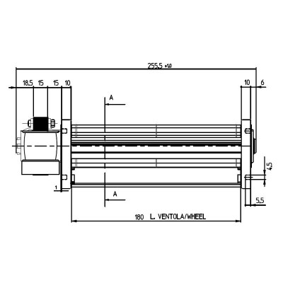 Ventilador tangencial Fergas para estufas de pellet Sideros, de Ø45 mm, Caudal 92 m³/h - Comparación de Producto