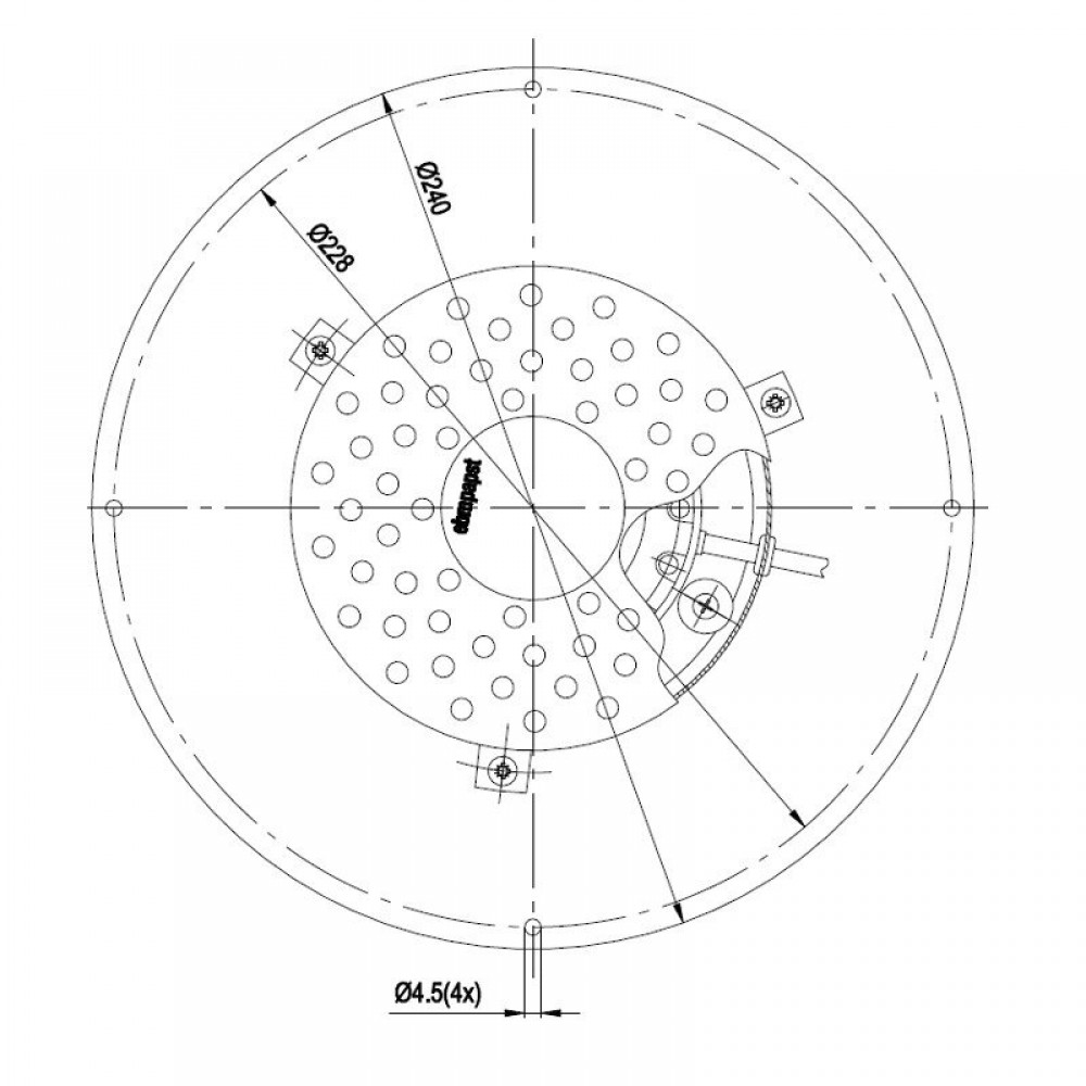 Extractor de humos EBM para estufas de pellet Breckwell, ComfortBilt y otros, Caudal máximo 450 m³/h | Ventiladores y sopladores para estufas de pellets | Repuestos estufa de pellets |
