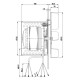 Extractor de humos EBM para estufas de pellet Breckwell, ComfortBilt y otros, Caudal máximo 450 m³/h | Ventiladores y sopladores para estufas de pellets | Repuestos estufa de pellets |