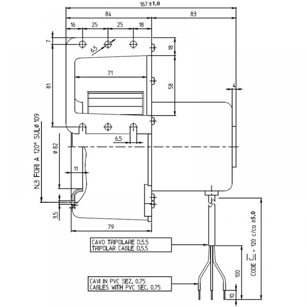 Ventilador centrífugo para estufas de pellets Fergas Sicalor, Prisma y otros, caudal 220 m³/h | Ventiladores y sopladores para estufas de pellets | Repuestos estufa de pellets |