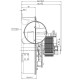 Extractor de humos EBM para estufas de pellets Elite, Equation, Ferroli, Karmek One y otras, Caudal máximo 165 m³/h | Ventiladores y sopladores | Piezas de estufa de pellets |