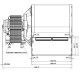 Ventilador centrífugo EBM para estufas de pellets Anselmo Cola, Cadel, Edilkamin, MCZ, La Nordica, Caminetti Montegrappa, Palazzetti, Sicalor y otros, caudal 210 m³/h | Ventiladores y sopladores para estufas de pellets | Repuestos estufa de pellets |