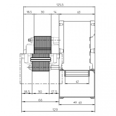 Ventilador centrífugo Fergas para estufas de pellets Eva Calor, Prisma y otros, caudal 121 m³/h - Comparación de Producto