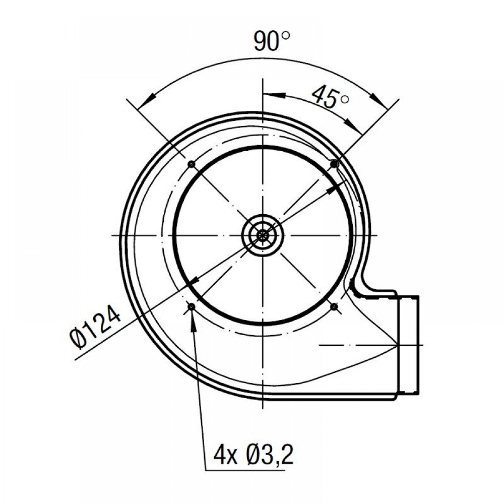 Extractor de humos EBM para estufas de pellets Palladio, Caudal máximo 170 m³/h | Ventiladores y sopladores | Piezas de estufa de pellets |