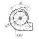 Extractor de humos EBM para estufas de pellets Palladio, Caudal máximo 170 m³/h | Ventiladores y sopladores | Piezas de estufa de pellets |