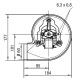 Extractor de humos EBM para estufas de pellets Palladio, Caudal máximo 170 m³/h | Ventiladores y sopladores | Piezas de estufa de pellets |