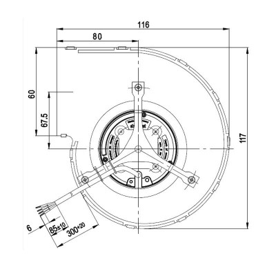 Ventilador centrífugo EBM para estufas de pellets Anselmo Cola, Cadel, Deville, Edilkamin, Evacalor, Ferroli, MCZ, Moretti Design, La Nordica, Palazzetti, Sicalor y otros, caudal 390 m³ / h - Comparación de Producto