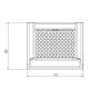 Brasero para estufas de pellets, 151X125 | Cámara de combustión | Repuestos estufa de pellets |