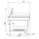 Brasero para estufas de pellets, 151X125 | Cámara de combustión | Repuestos estufa de pellets |