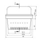 Brasero para estufas de pellets, 151X125 | Cámara de combustión | Repuestos estufa de pellets |