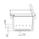 Brasero para estufas de pellets, 151X125 | Cámara de combustión | Repuestos estufa de pellets |