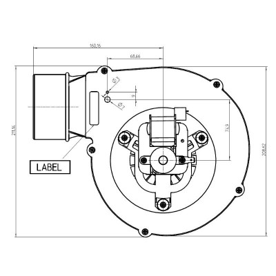 Extractor de humos Fergas para estufas de pellets Ecoteck, Ferroli, Edilkamin, MCZ, Palazzetti, Ravelli, Royal, Caudal máximo 132 m³/h - Comparación de Producto