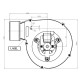 Extractor de humos Fergas para estufas de pellets Ecoteck, Ferroli, Edilkamin, MCZ, Palazzetti, Ravelli, Royal, Caudal máximo 132 m³/h | Ventiladores y sopladores para estufas de pellets | Repuestos estufa de pellets |
