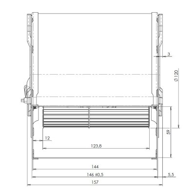 Ventilador centrífugo Trial 400 m³ / h para estufas de pellets Ecoteck, Ravelli y otros - Comparación de Producto