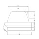 Brasero para estufas de pellets, 165 x 106 mm | Cámara de combustión | Repuestos estufa de pellets |