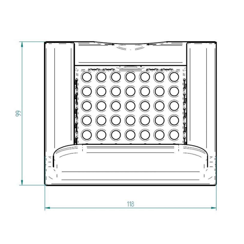 Brasero para estufas de pellets, 118 x 99 mm | Cámara de combustión | Repuestos estufa de pellets |