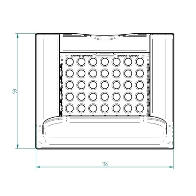 Brasero para estufas de pellets, 118 x 99 mm - Repuestos estufa de pellets