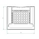 Brasero para estufas de pellets, 118 x 99 mm | Cámara de combustión | Repuestos estufa de pellets |