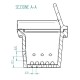 Brasero para estufas de pellets, 118 x 99 mm | Cámara de combustión | Repuestos estufa de pellets |