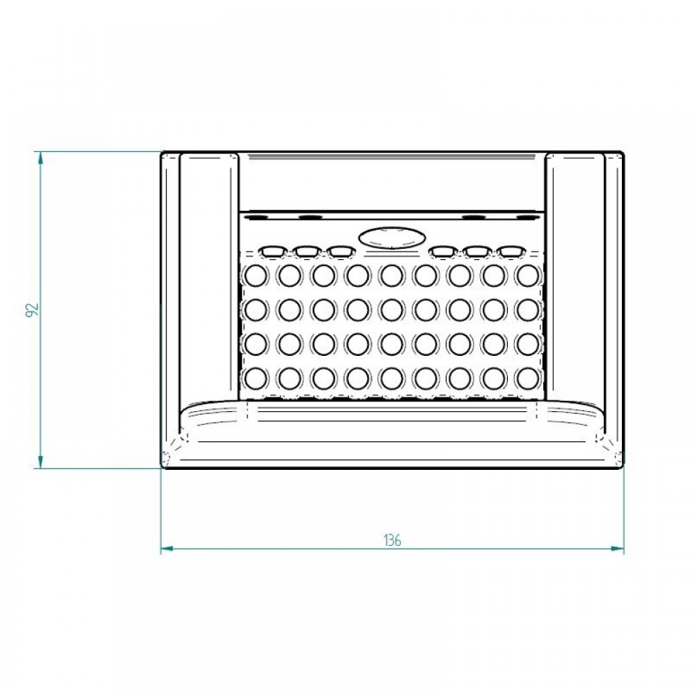 Brasero para estufas de pellets, 136 x 92 mm | Cámara de combustión | Repuestos estufa de pellets |