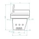 Brasero para estufas de pellets, 136 x 92 mm | Cámara de combustión | Repuestos estufa de pellets |