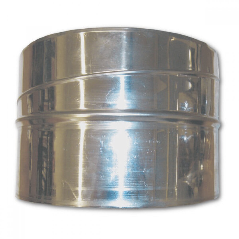 Adaptador tubo para flexible chimenea, Acero inoxidable AISI 304, Hembra, Ф100 | Tubos para estufas de pellets | Chimeneas |