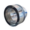 Adaptador tubo chimenea, de pared simple a pared doble, acero inoxidable AISI 304, Ф130-180